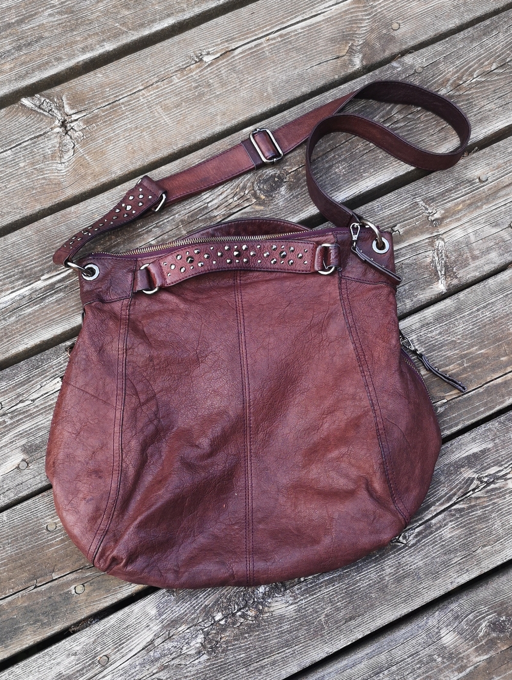Banana Republic studded goat leather bag